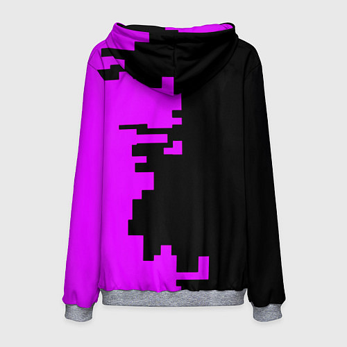 Мужская толстовка Tekken pattern pink / 3D-Меланж – фото 2