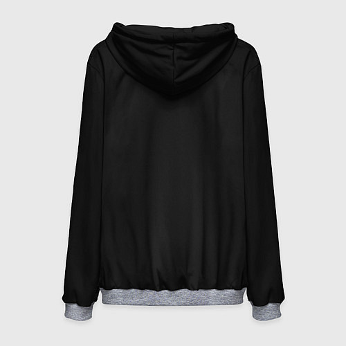 Мужская толстовка Never mind inscription / 3D-Меланж – фото 2