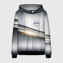 Толстовка-худи мужская Volvo metalic car, цвет: 3D-черный