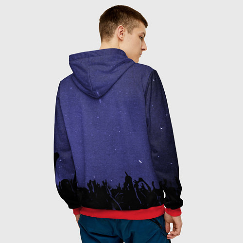 Мужская толстовка Макан - Андрей Кириллович / 3D-Красный – фото 4