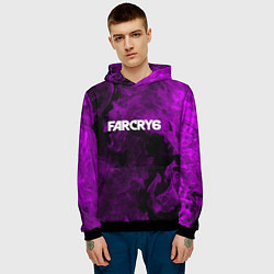 Толстовка-худи мужская Farcry neon fire, цвет: 3D-черный — фото 2