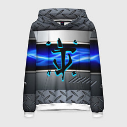 Толстовка-худи мужская Doom metal, цвет: 3D-белый