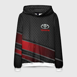 Толстовка-худи мужская Toyota auto car, цвет: 3D-белый