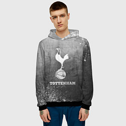 Толстовка-худи мужская Tottenham - grey gradient, цвет: 3D-черный — фото 2