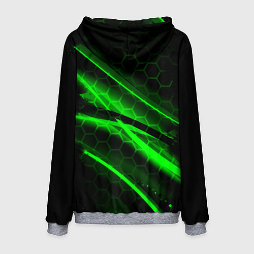 Мужская толстовка Starcraft 2 кислотные соты линии / 3D-Меланж – фото 2