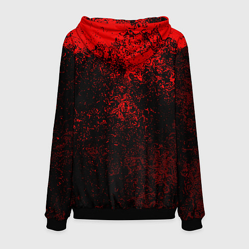 Мужская толстовка Half life красные краски / 3D-Черный – фото 2