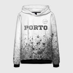 Толстовка-худи мужская Porto - white gradient посередине, цвет: 3D-черный