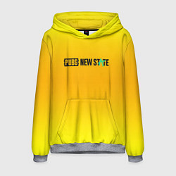 Толстовка-худи мужская PUBG gradient steel, цвет: 3D-меланж