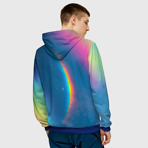 Мужская толстовка Moon music Coldplay / 3D-Синий – фото 4