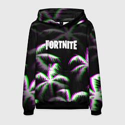 Толстовка-худи мужская Fortnite glitch tropix, цвет: 3D-черный