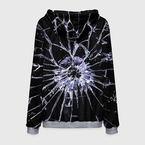 Мужская толстовка Джокер в мегаполисе - осколки / 3D-Меланж – фото 2