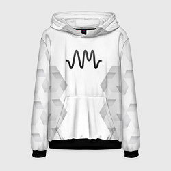 Толстовка-худи мужская Arctic Monkeys white poly, цвет: 3D-черный