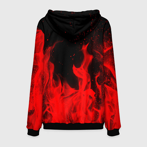Мужская толстовка Samurai fire red / 3D-Черный – фото 2