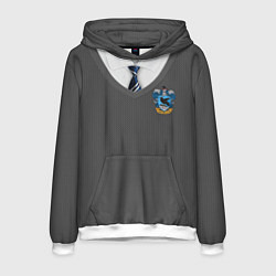 Толстовка-худи мужская Форма Когтеврана, цвет: 3D-белый