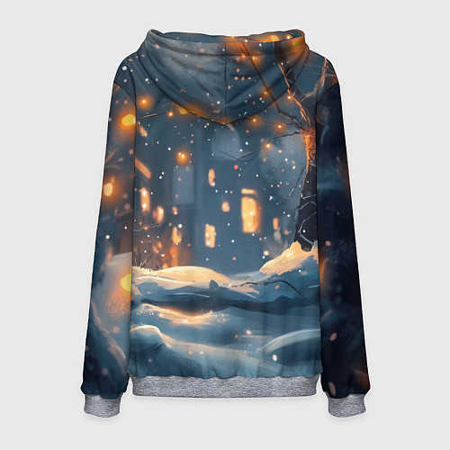 Мужская толстовка Маленький человек-паук держит елку / 3D-Меланж – фото 2