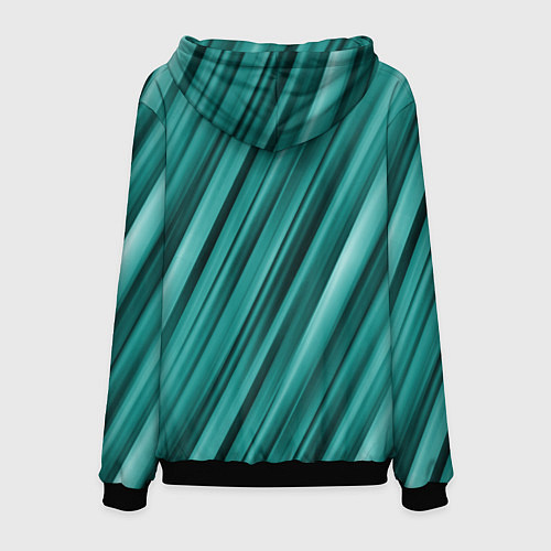 Мужская толстовка Лазурные волны / 3D-Черный – фото 2