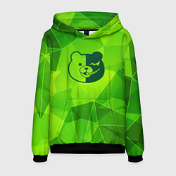 Толстовка-худи мужская Danganronpa green poly, цвет: 3D-черный