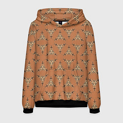 Толстовка-худи мужская Сухоцветы, цвет: 3D-черный