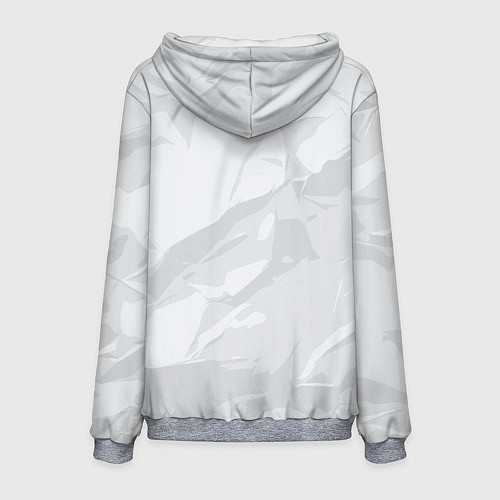 Мужская толстовка Санта зомби в адском пламени / 3D-Меланж – фото 2