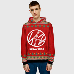Толстовка-худи мужская Stray Kids new year, цвет: 3D-черный — фото 2