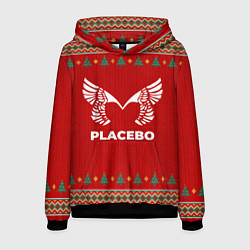 Толстовка-худи мужская Placebo new year, цвет: 3D-черный