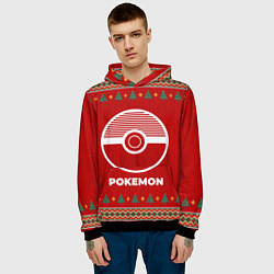 Толстовка-худи мужская Pokemon new year, цвет: 3D-черный — фото 2