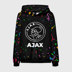 Толстовка-худи мужская Ajax конфети, цвет: 3D-черный