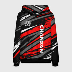 Толстовка-худи мужская Changan - Red sport, цвет: 3D-черный