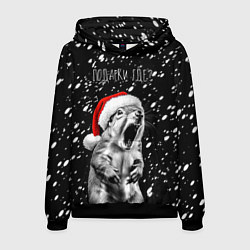 Толстовка-худи мужская Белка в гневе - где подарки, цвет: 3D-черный