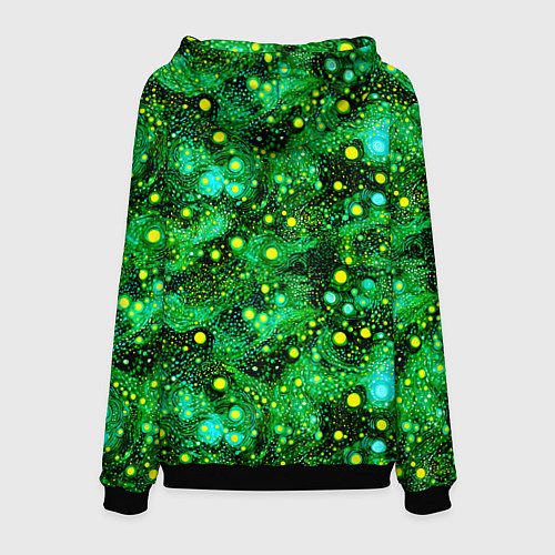 Мужская толстовка Ded Moroz: pop-art-brut-nouveau pointillism / 3D-Черный – фото 2