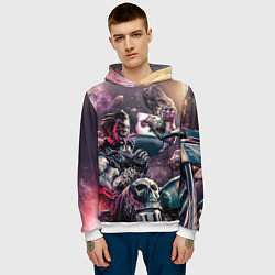 Толстовка-худи мужская Лобо, цвет: 3D-белый — фото 2