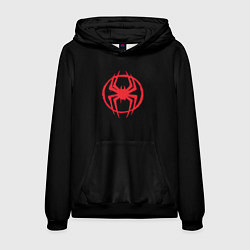 Толстовка-худи мужская Miles Morales - logo, цвет: 3D-черный