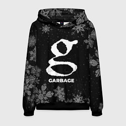 Толстовка-худи мужская Снежный Garbage, цвет: 3D-черный