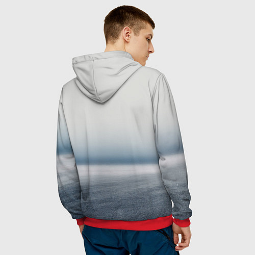 Мужская толстовка Итальянский суперкар Lambo Huracan / 3D-Красный – фото 4