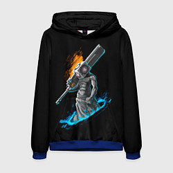 Толстовка-худи мужская Пирамидоголовый из Portal, цвет: 3D-синий