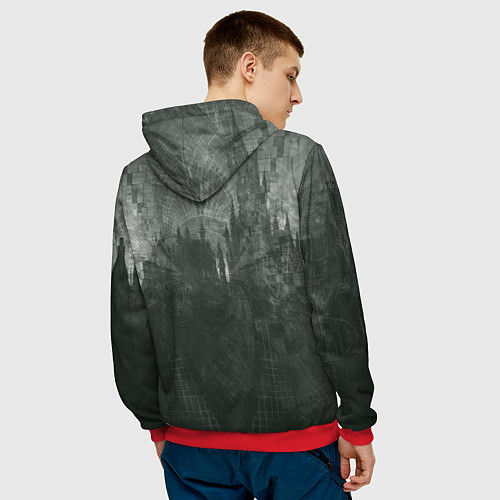 Мужская толстовка Рыцарь с большим мечом / 3D-Красный – фото 4