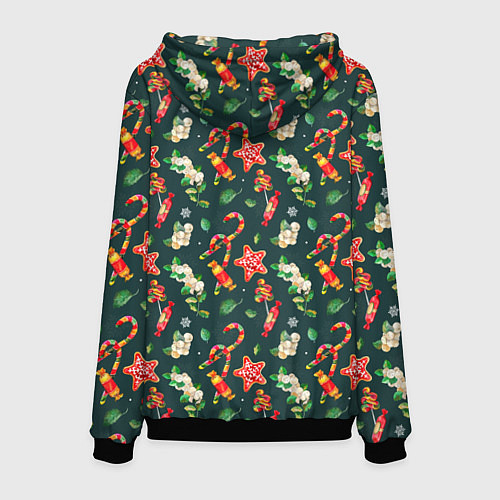 Мужская толстовка Сладости и лакомства / 3D-Черный – фото 2