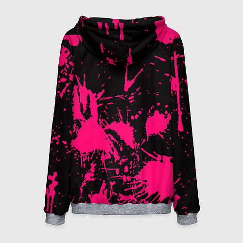 Мужская толстовка Nirvana pink color / 3D-Меланж – фото 2