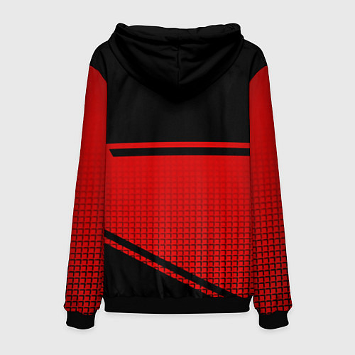 Мужская толстовка Россия герб геометрия / 3D-Черный – фото 2