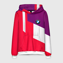Толстовка-худи мужская BMW geometry sport, цвет: 3D-белый