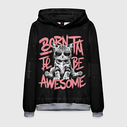 Толстовка-худи мужская Логокот, цвет: 3D-меланж