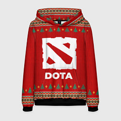 Толстовка-худи мужская Dota new year, цвет: 3D-черный