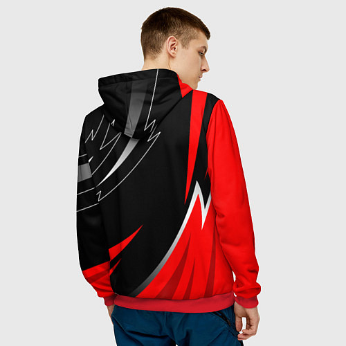 Мужская толстовка Exeed - red uniform / 3D-Красный – фото 4