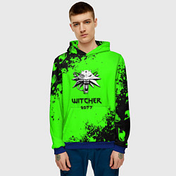 Толстовка-худи мужская Cyberpunk 2077 anime, цвет: 3D-синий — фото 2