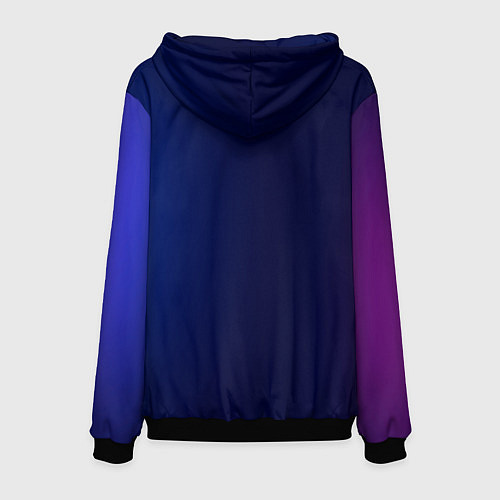 Мужская толстовка Демон они неоновый / 3D-Черный – фото 2