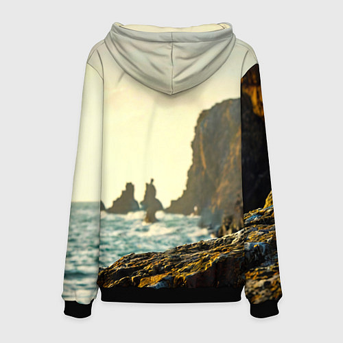 Мужская толстовка Морская чайка / 3D-Черный – фото 2