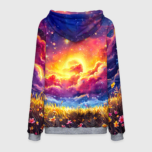 Мужская толстовка Космическая уточка / 3D-Меланж – фото 2