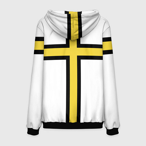 Мужская толстовка Сюрко тевтонского рыцаря / 3D-Черный – фото 2