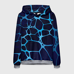 Толстовка-худи мужская Aqua - абстракция, цвет: 3D-меланж
