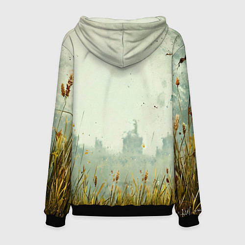 Мужская толстовка Аист / 3D-Черный – фото 2